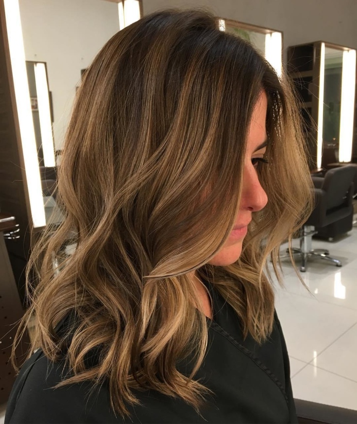 Balayage para cabelo escuro médio