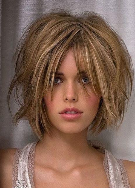 Bob Kare com franja oblíqua 240 fotos