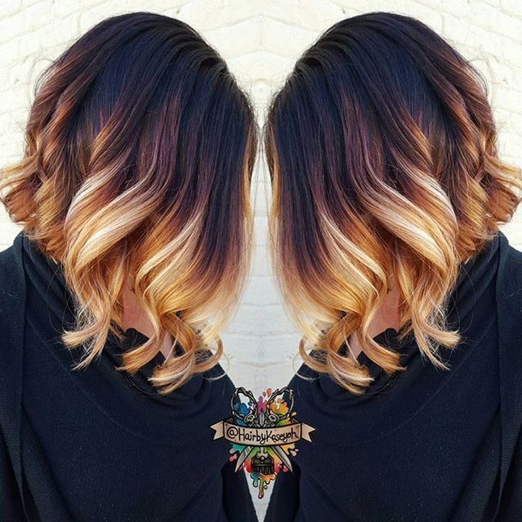 Ombre em um bob square com uma extensão de 305 fotos