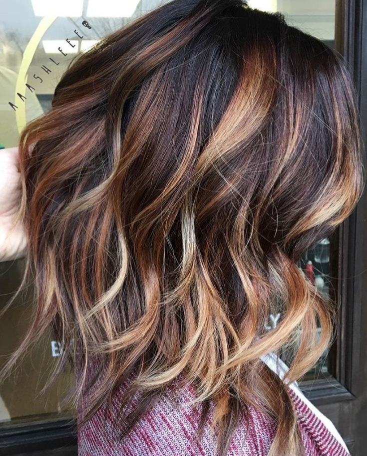 Balayage para cabelo escuro médio