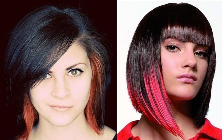 Ombre em um bob square com uma extensão de 305 fotos