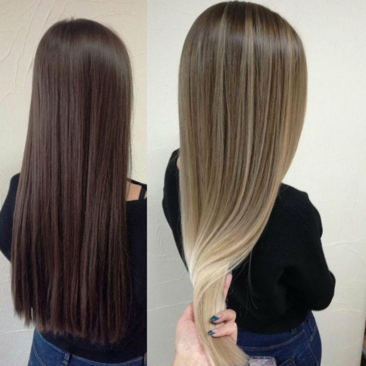 (+110 foto) Balayage em cabelos lisos