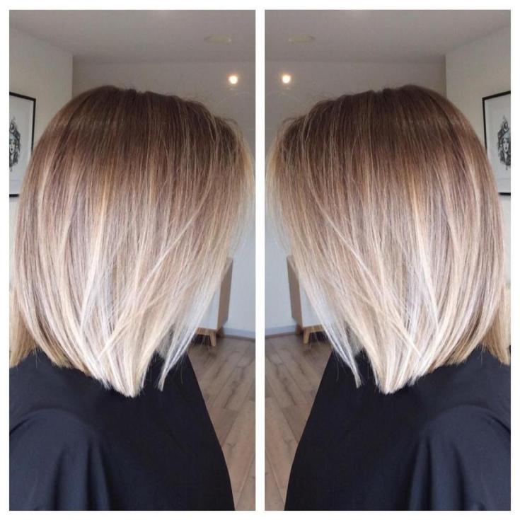 Shatush em um quadrado com alongamentos