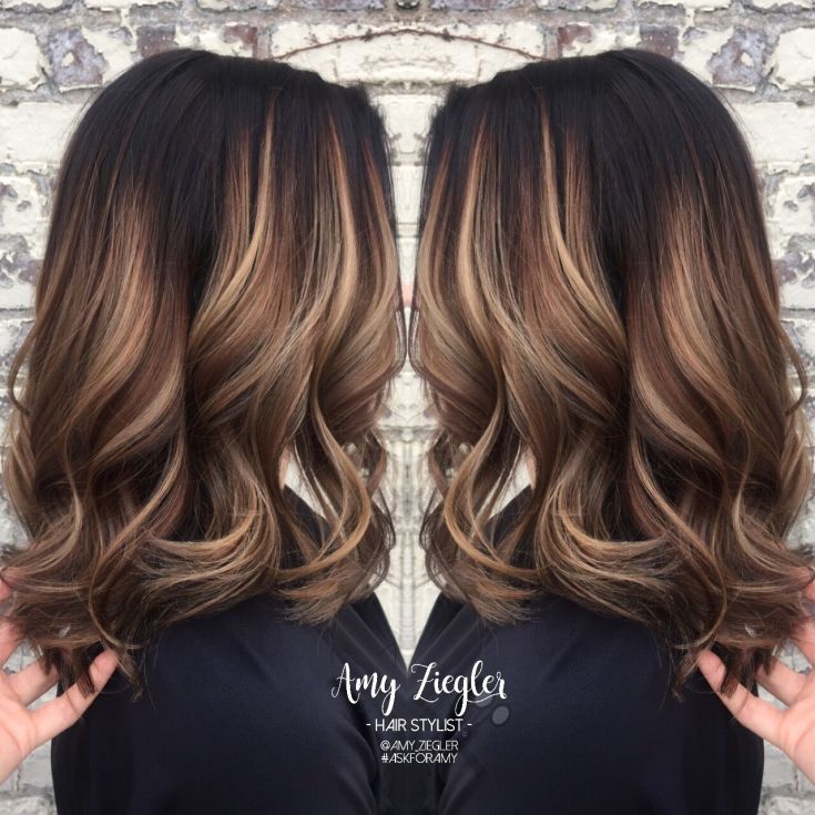 Balayage para cabelo escuro médio