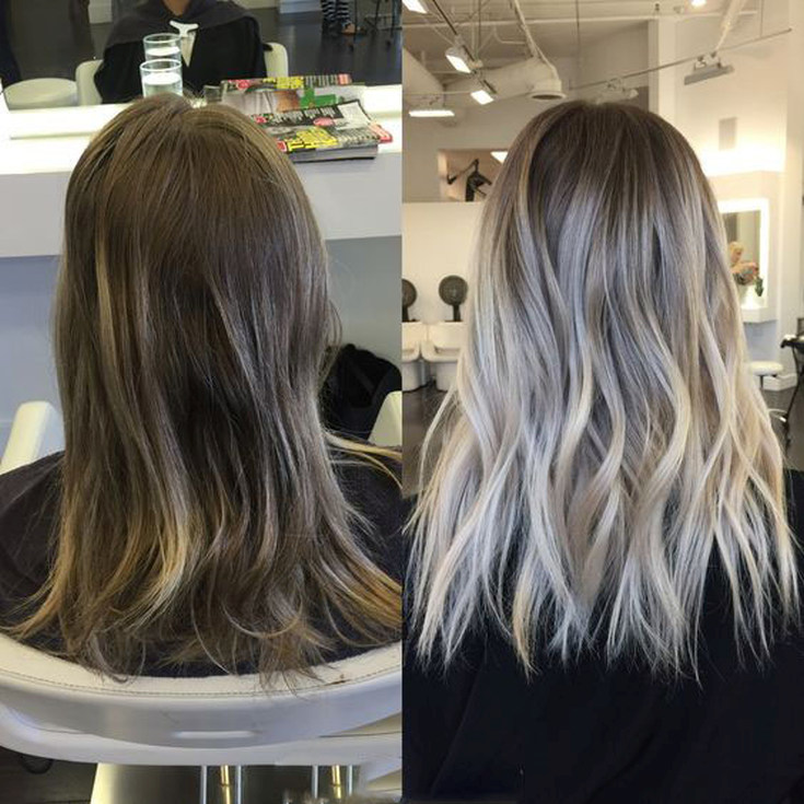 Shatush manchando fotos antes e depois