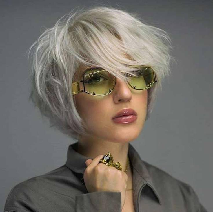 Bob Kare com franja oblíqua 240 fotos