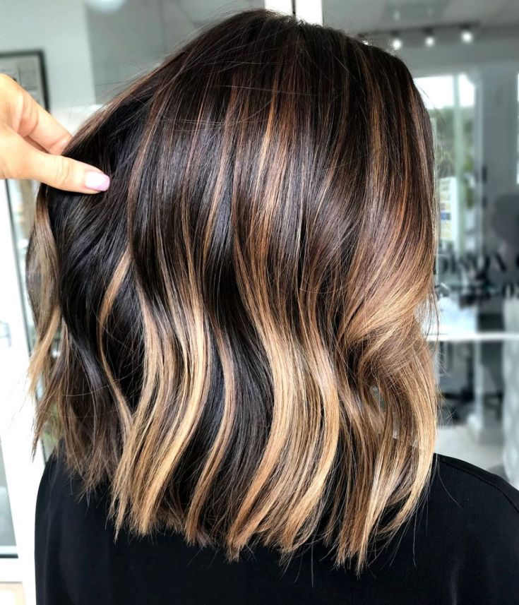 Balayage para cabelo escuro médio