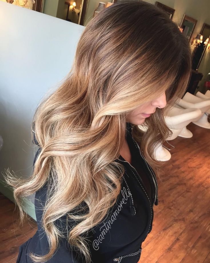 Balayage para cabelos loiros compridos