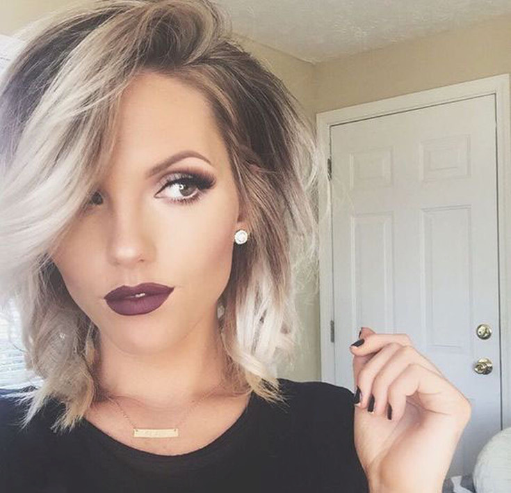 Ombre em um bob square com uma extensão de 305 fotos