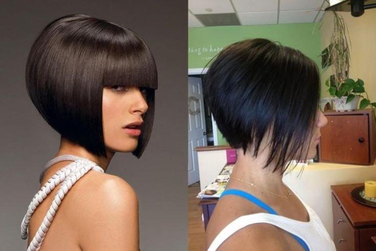 Bob Kare com franja oblíqua 240 fotos