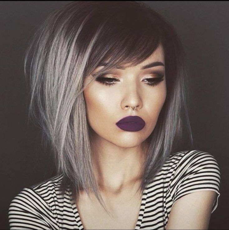 Ombre em um bob square com uma extensão de 305 fotos