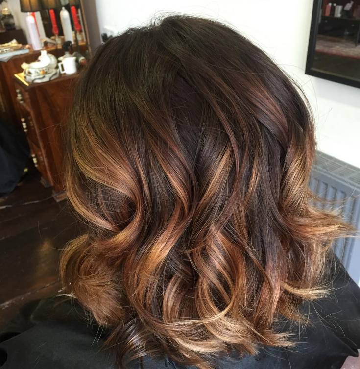 Balayage para cabelo escuro médio