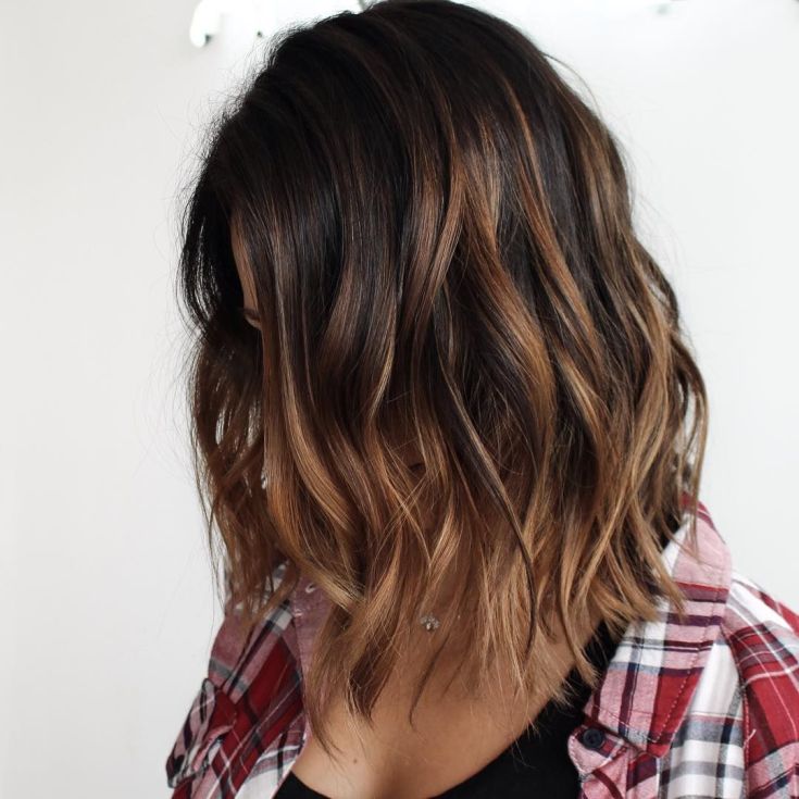 Balayage para cabelo escuro médio