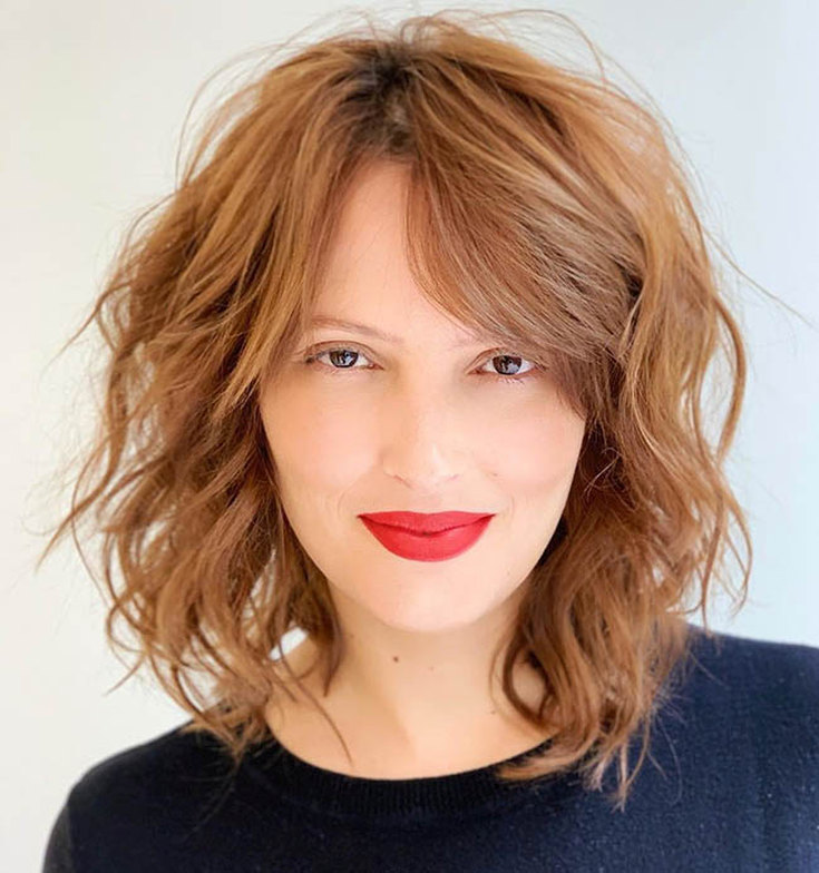 Bob Kare com franja oblíqua 240 fotos