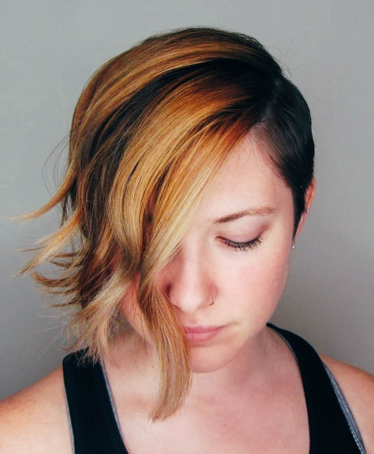 (+210 fotos) Corte de cabelo de duende para rosto redondo