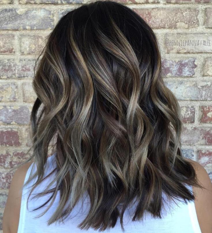 Balayage para cabelo escuro médio