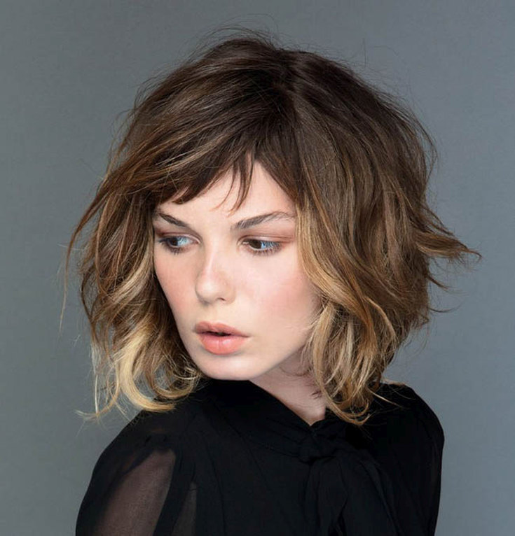 Bob Kare com franja oblíqua 240 fotos