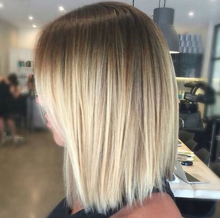 Ombre em um bob square com uma extensão de 305 fotos
