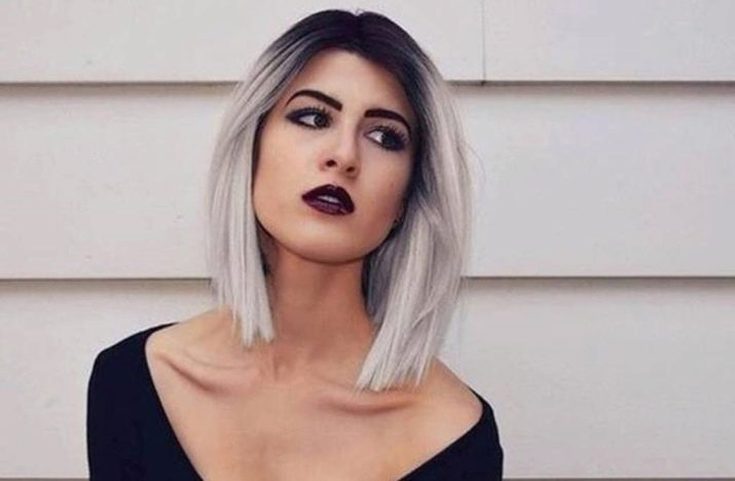 Ombre em um bob square com uma extensão de 305 fotos