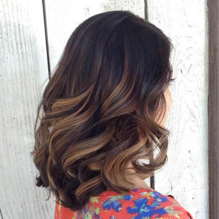Balayage para cabelo escuro médio