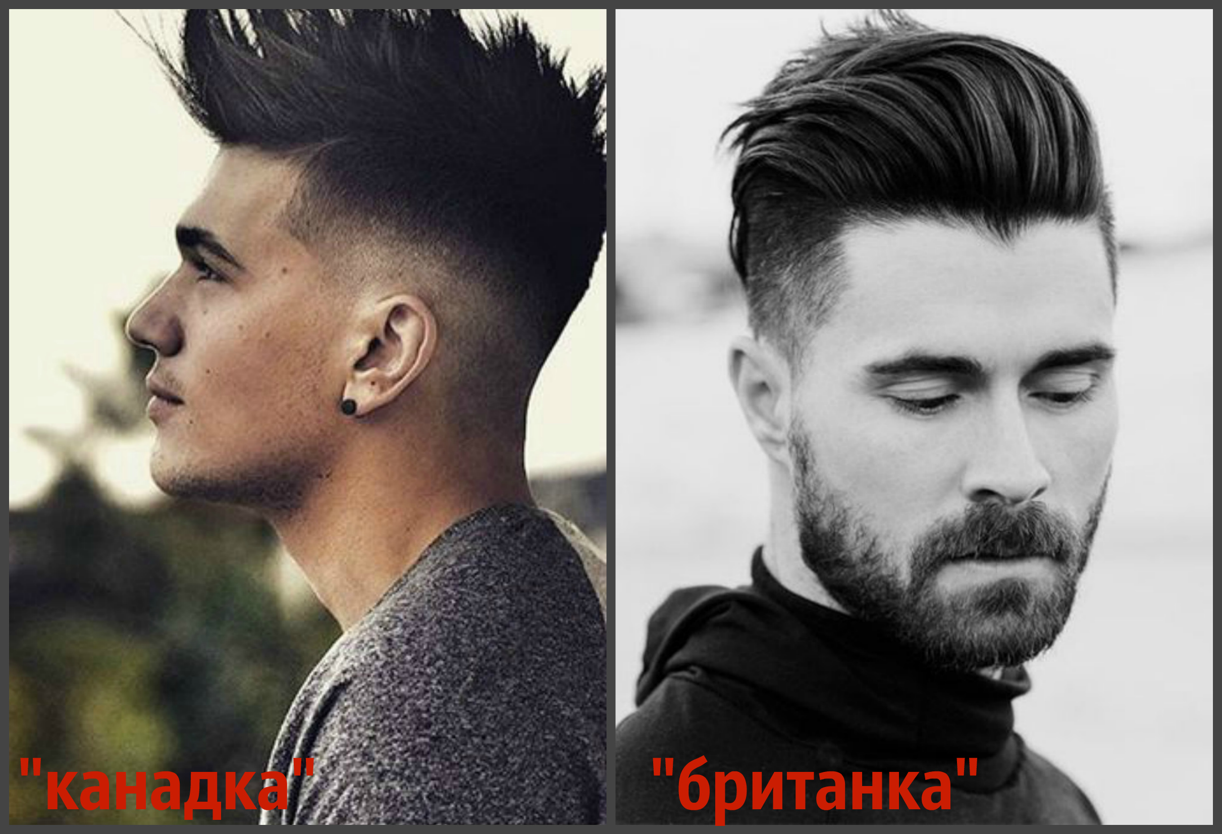  Comparação de cortes de cabelo britânicos e canadenses