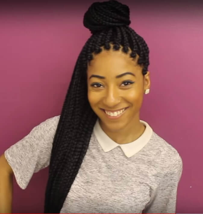 Penteados com tranças afro