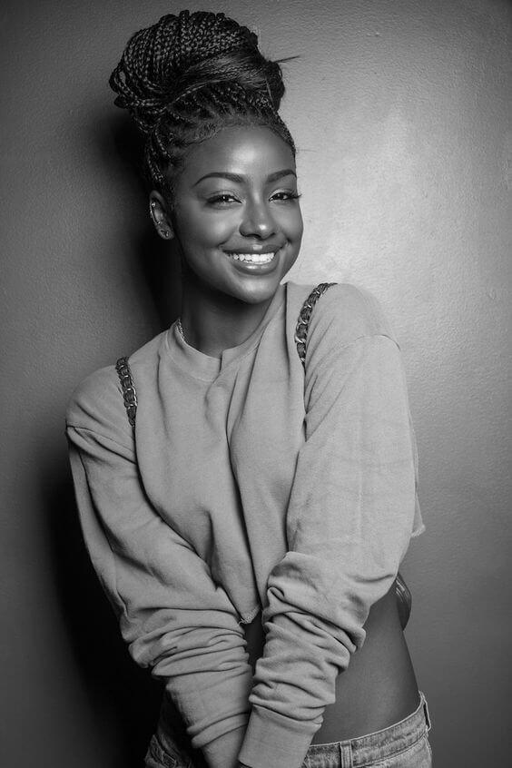 Penteados com tranças afro