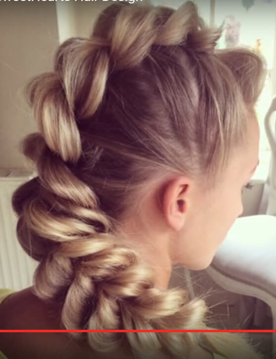 Trança elástica passo a passo