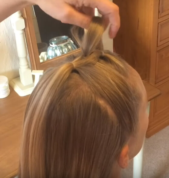 Trança elástica passo a passo