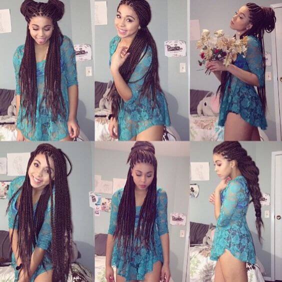 Tecendo tranças zizi