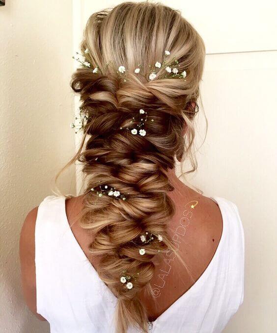 Trança francesa luxuosa