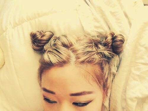 Chifres de penteado para meninas