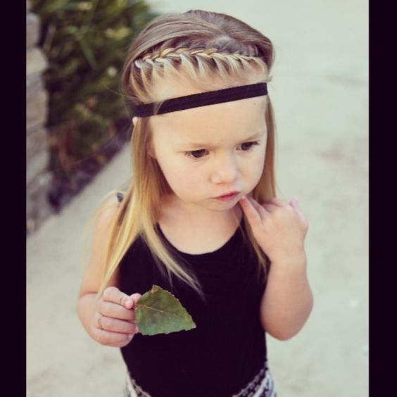 Penteados com bandana para meninas