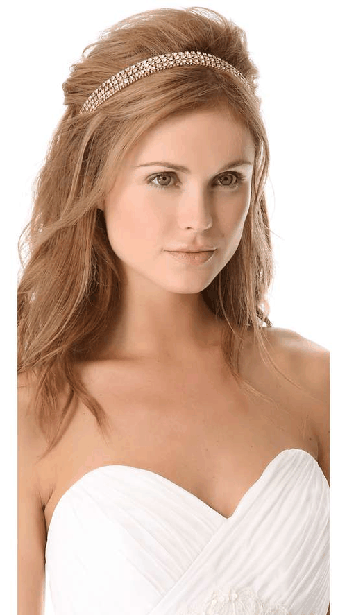 Penteados formais com faixa para a cabeça