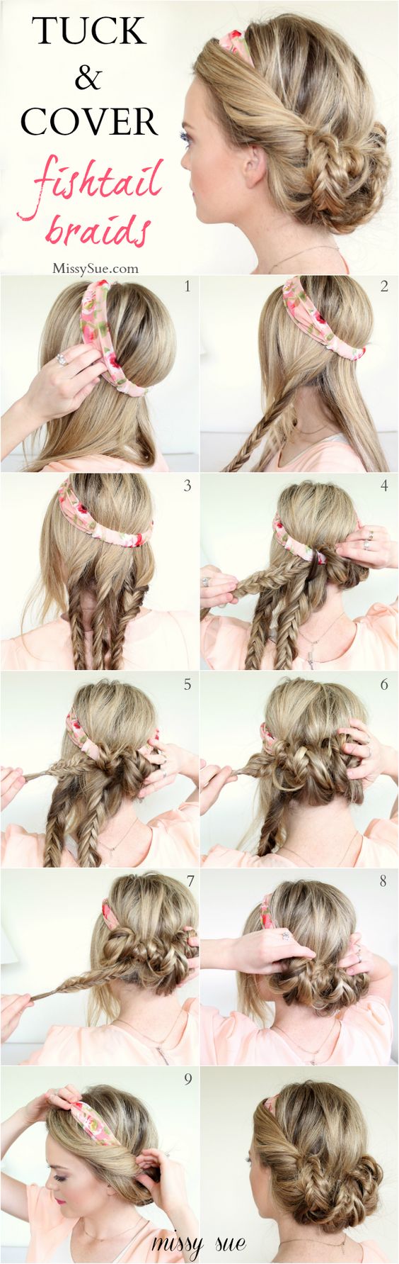 Como fazer um penteado com bandana