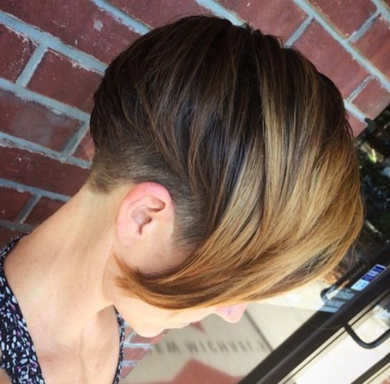 shatush em cabelos escuros e curtos