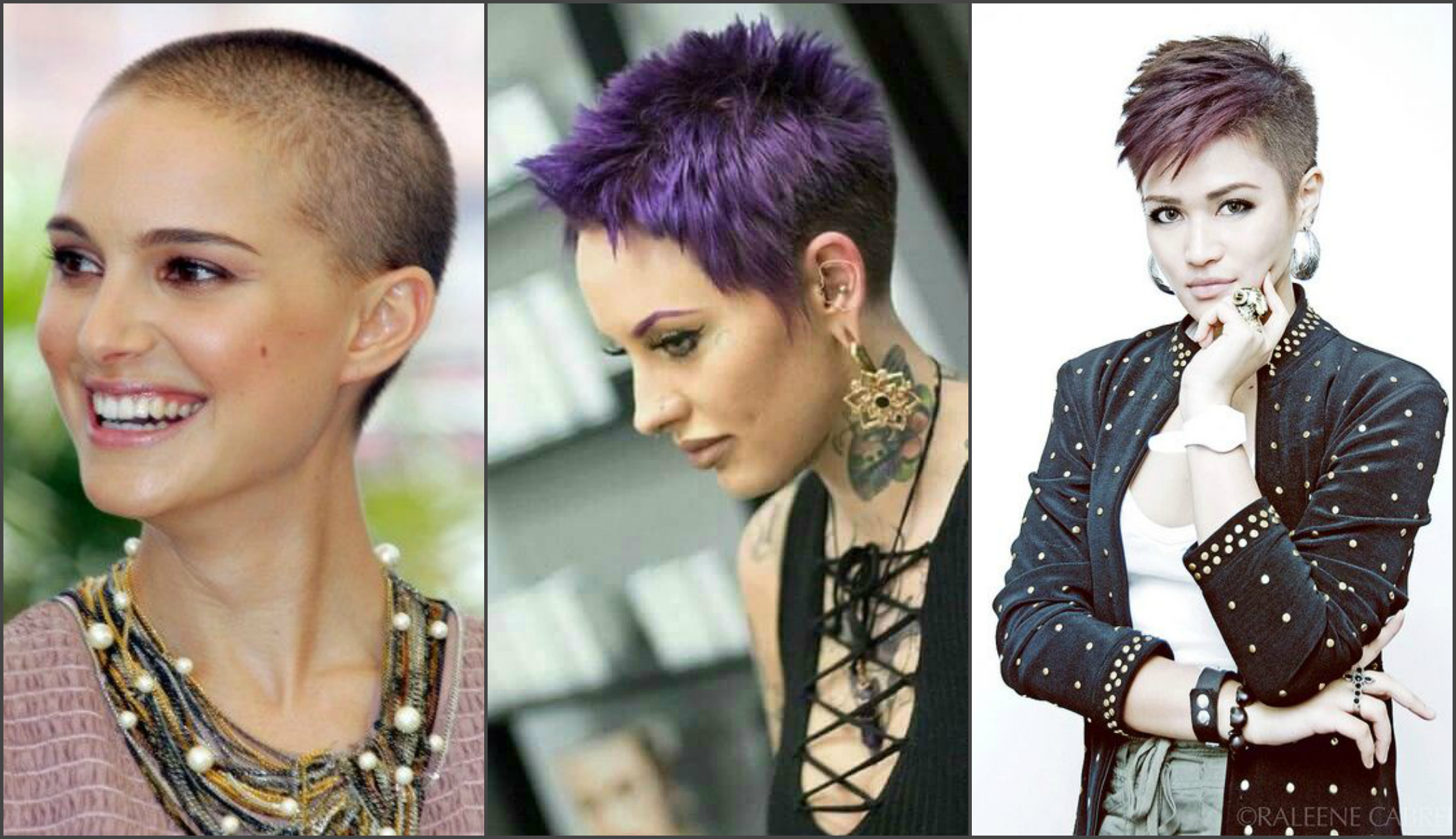 Ouriço de corte de cabelo feminino