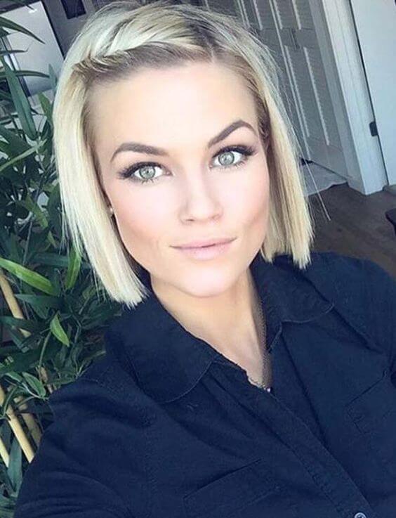 modelagem para cabelos curtos com franja