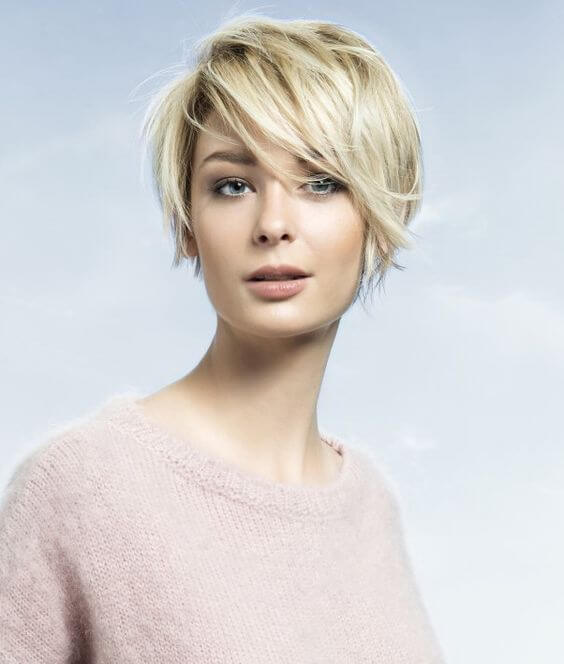 modelagem para cabelos curtos com franja