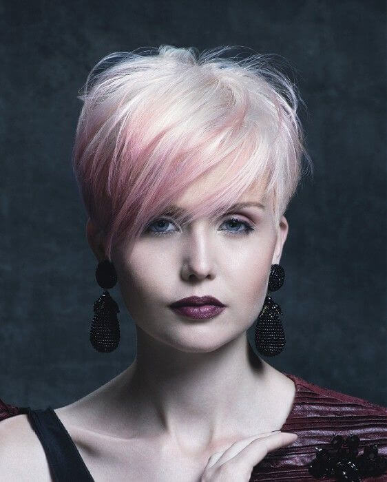 modelagem para cabelos curtos com franja