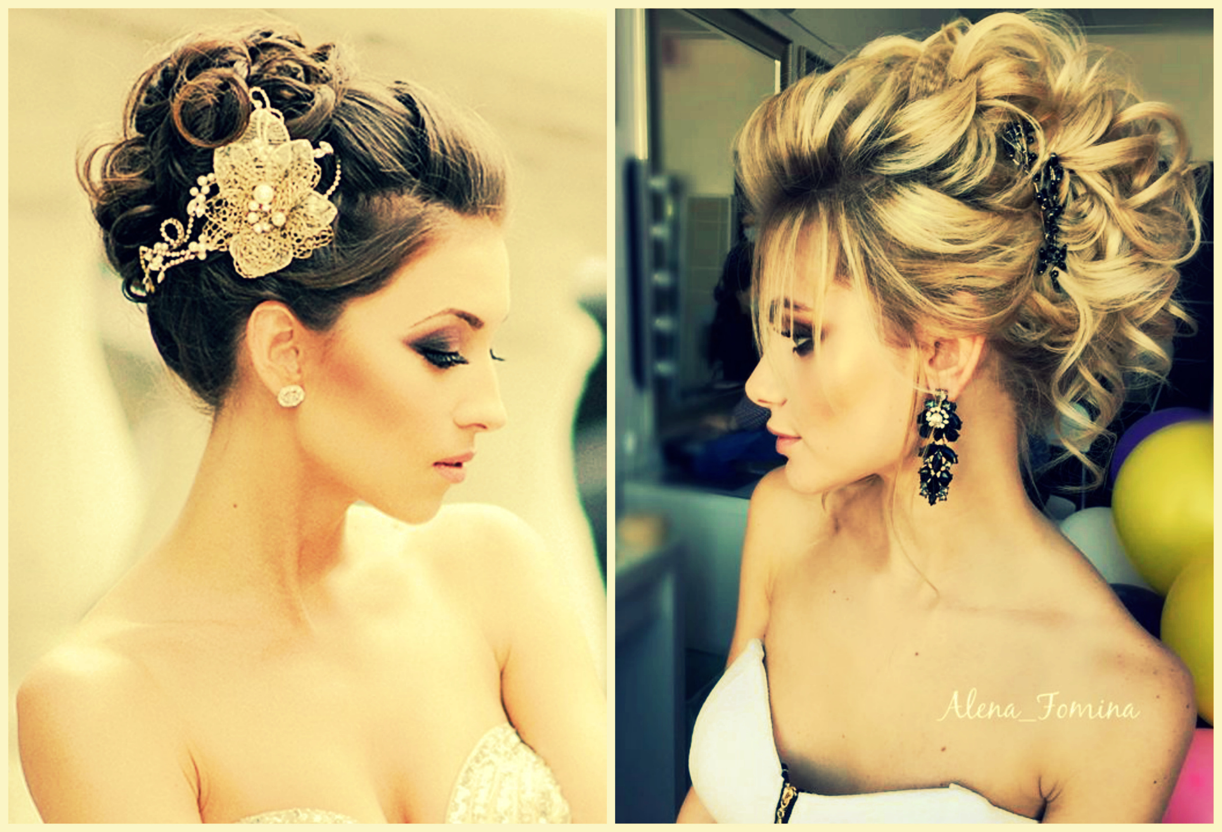 Penteados noturnos à base de bouclie