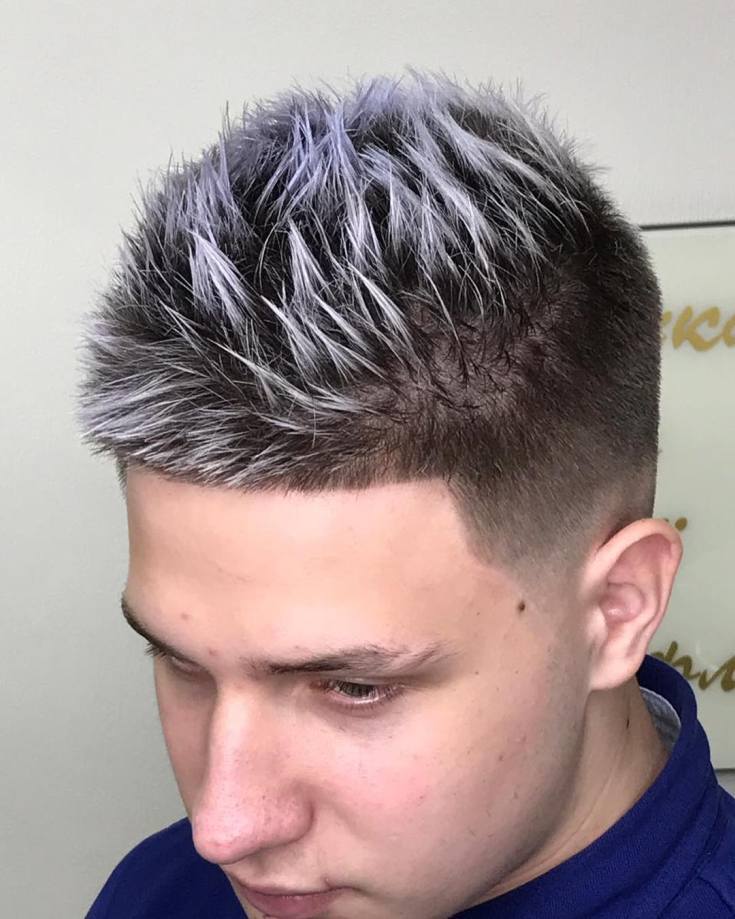 (+183 fotos) Ouriço de corte de cabelo masculino