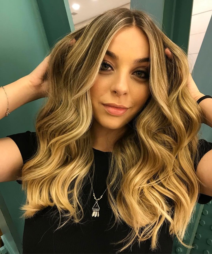 Destaques californianos em cabelos loiros