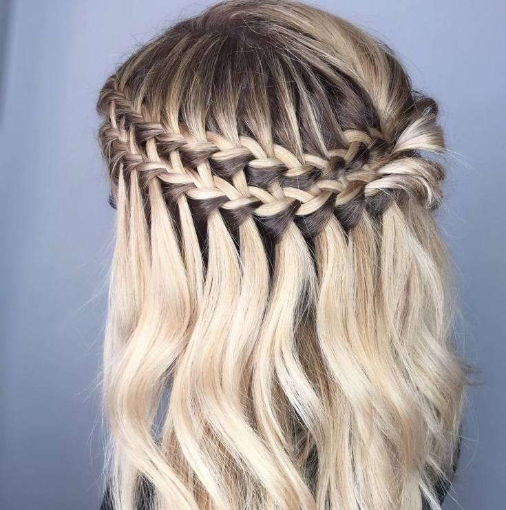 (+230 fotos) Cachoeira de tranças tecendo