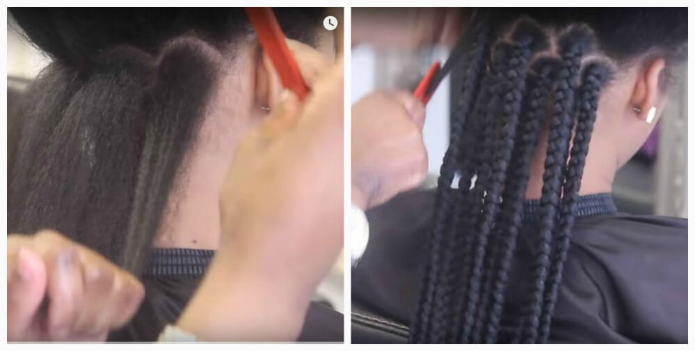 tecendo tranças africanas