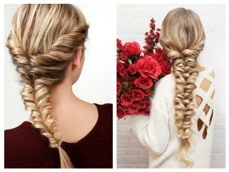 (+165 fotos) Faixa de cabelo em rabo de cavalo com cabelo solto (instruções passo a passo para fotos)