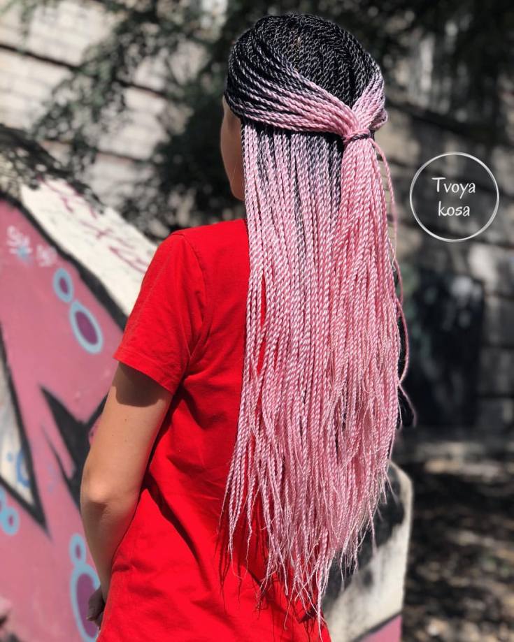 Tranças senegalesas (instruções de tecelagem de fotos passo a passo) 225 fotos