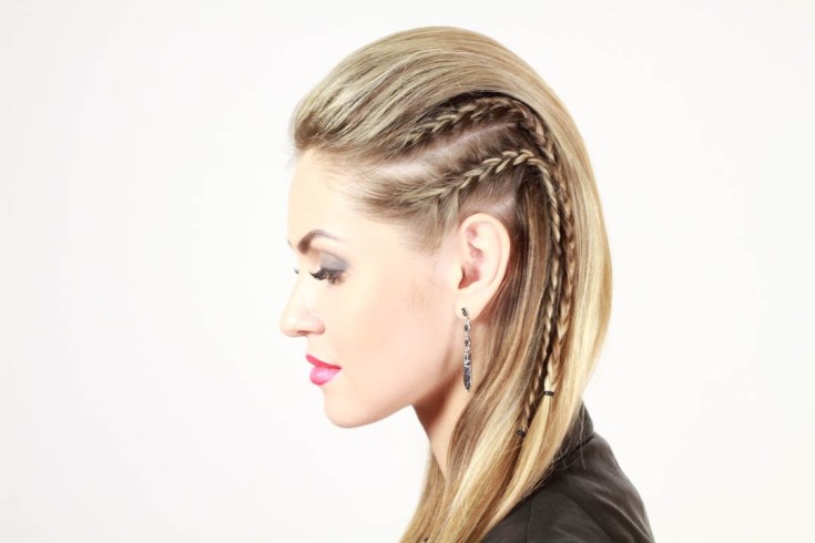 (+165 fotos) Faixa de cabelo em rabo de cavalo com cabelo solto (instruções passo a passo para fotos)