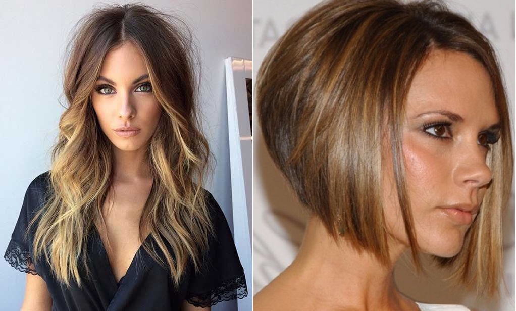 Penteados femininos para rosto triangular