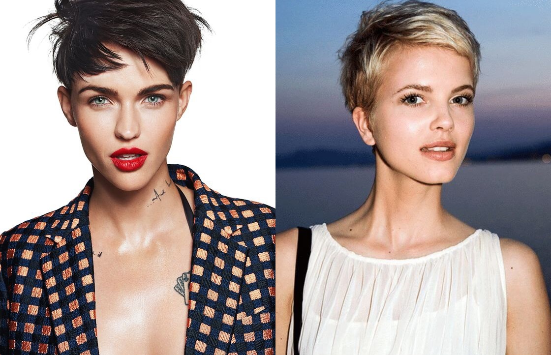 Penteados femininos para rosto triangular